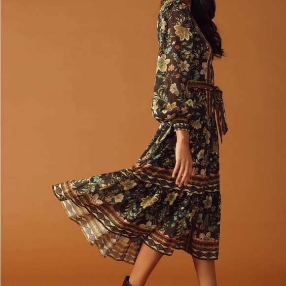 Floral Black Dress - Picture 3 of 5